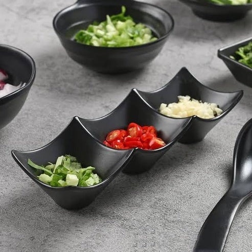 3 Section Multi-Purpose Sauce Dipping Dish