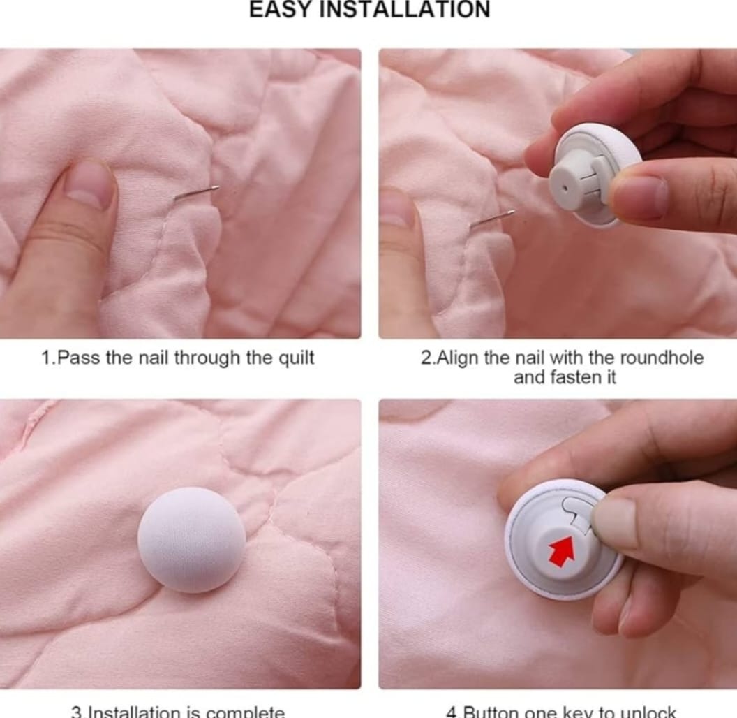 4pcs Mushroom Shape Bedsheet Clips